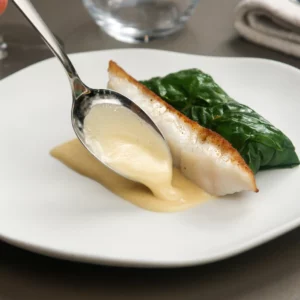 sequence-restaurant plat poisson épinard